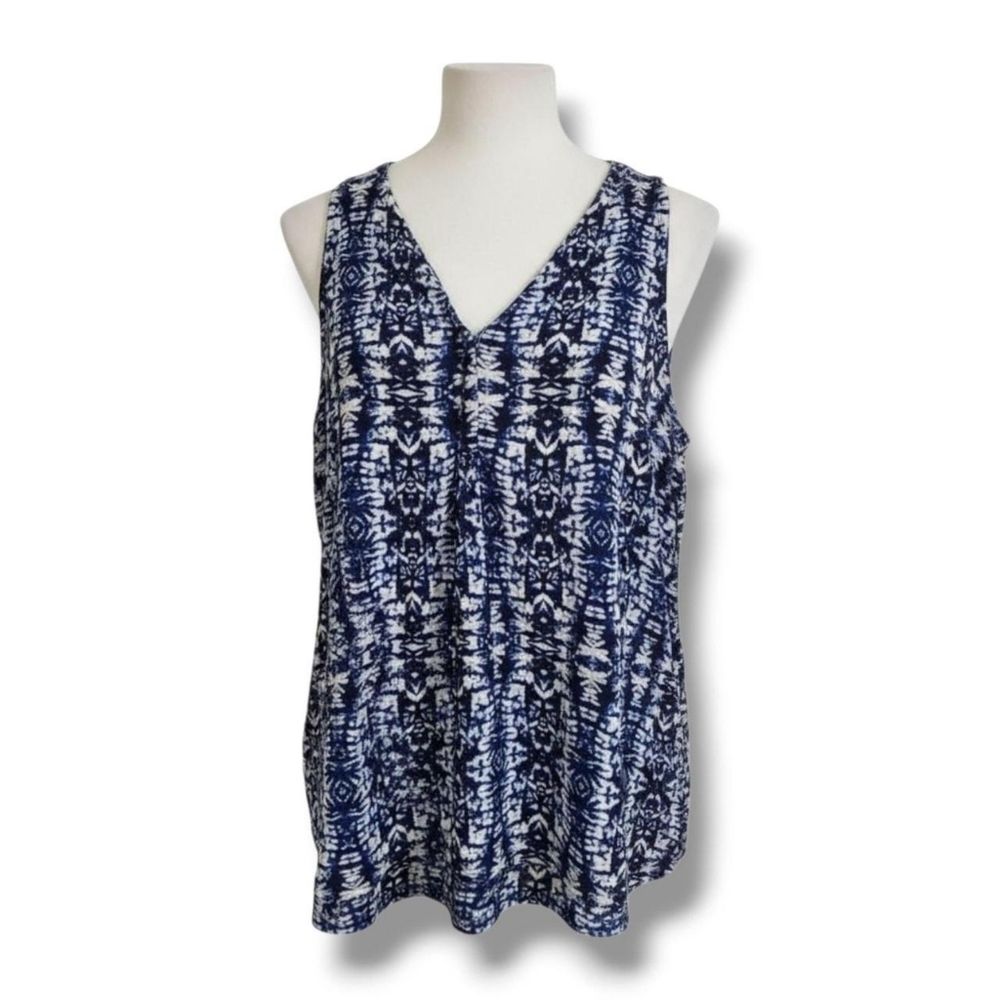 Alice Collection Women’s Navy Sleeveless Career Blouse Size M